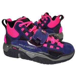 Ralph Lauren Polo Sport PS100 High Top Suede Sneakers